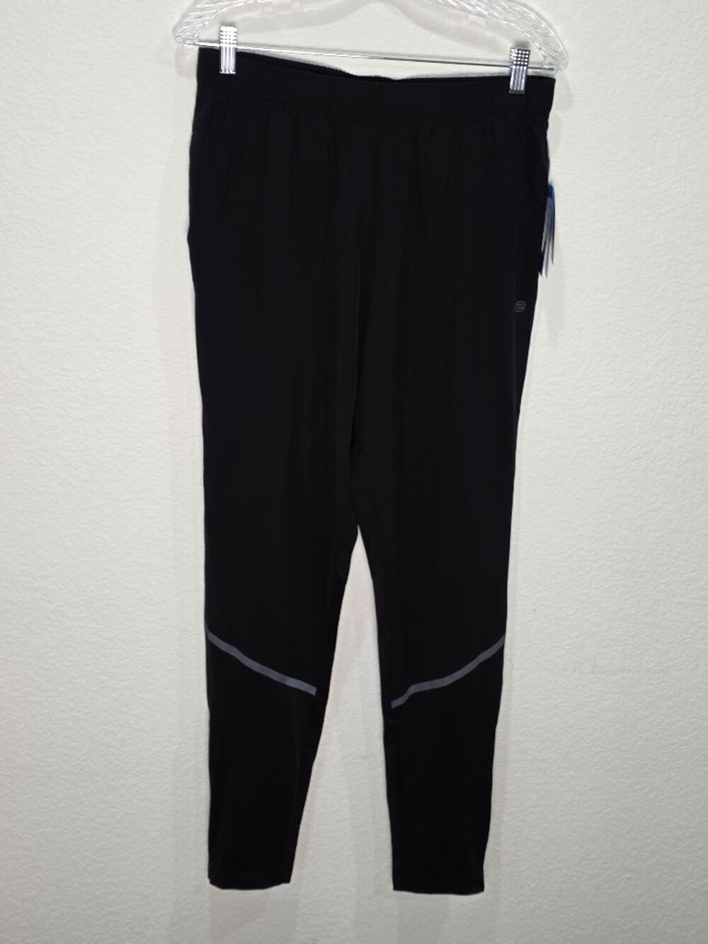 NWT Etonic Tapered Athletic Running Jogger Pants Black Medium Zipper Cuff